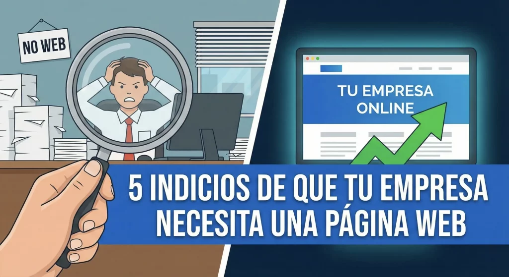 indicios de que necesitas una pagina web